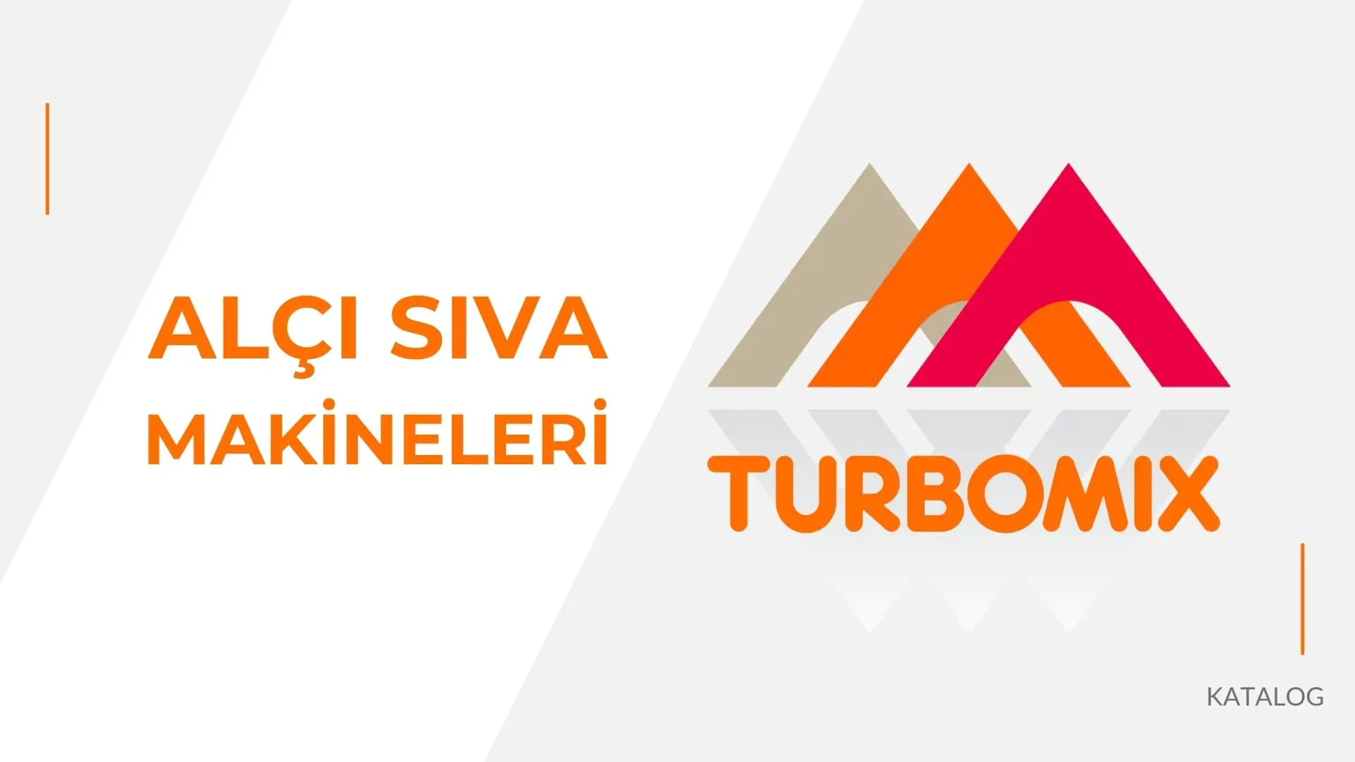 Turbomix Alçı Sıva Makineleri Kataloğu