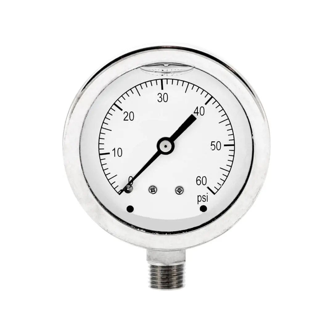 Manometre 0-60 Bar Gliserinli