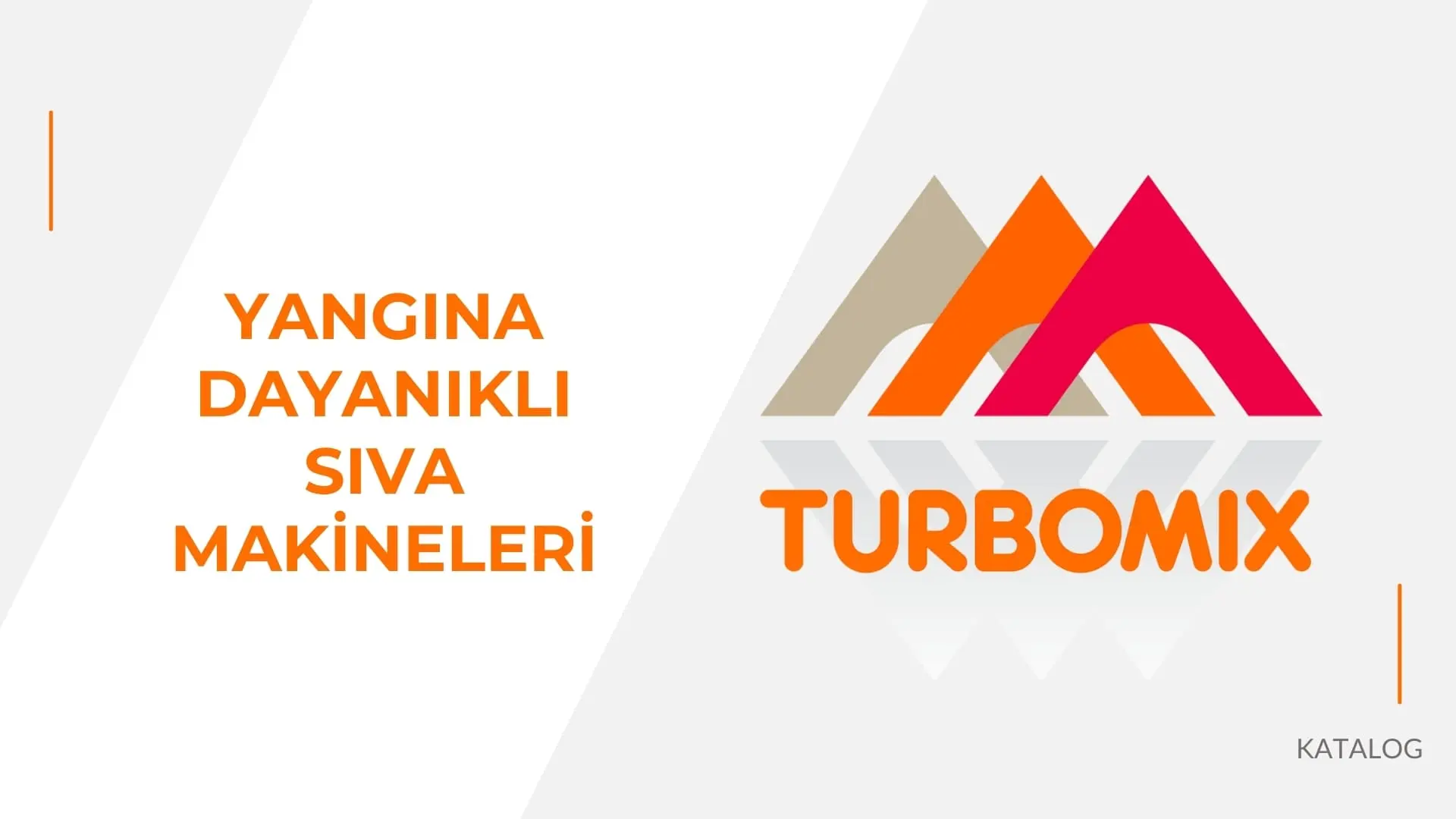 Turbomix Yangına Dayanıklı Sıva Makineleri Kataloğu